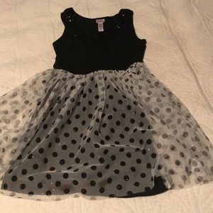 Girls polka dot party dress